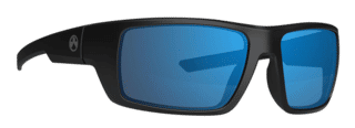 Magpul Apex Black Frame Safety Glasses with Polarized Rose Blue Mirror Lenses